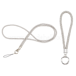 2 stücke 2 arten zink-legierung harz universal handy gurt crossbody neck strap telefon charme&nbsp;AJEW-CP0008-93A