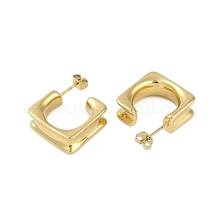 Pendientes cuadrados de acero inoxidable 304 con revestimiento iónico (IP) para mujer&nbsp;EJEW-K281-26G