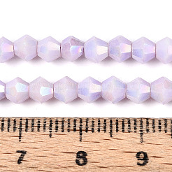 Anlaufschutz-galvanisierte Doppelkegel-Glasperlenstränge&nbsp;X-EGLA-T021-4mm-16-01