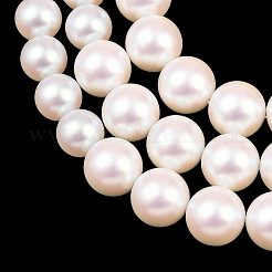Rangs de perles de verre électroplaquées de taille dégressive&nbsp;BSHE-C011-03A