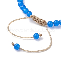10 Stück natürliches und gefärbtes Malaysien-Jade-Perlenarmband&nbsp;BJEW-JB10074