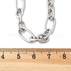 Collares de cadena fígaro de acero inoxidable 304 que no se deslustran&nbsp;NJEW-O124-03P