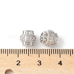 Messing Mikro ebnen Zirkonia European Beads&nbsp;KK-U067-08P-05