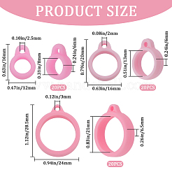60 pendentif en silicone de 3 styles&nbsp;SIL-GF0001-28C