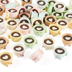 42 Stück 7 Farben Kaffeetasse Harz Mini-Modell&nbsp;DJEW-TA0001-40