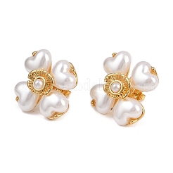 Pendientes de flor de acero inoxidable 304&nbsp;LS-EJEW-A138-09G