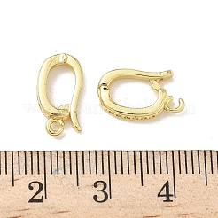Messing-Mikro pflastern klare Zirkonia Anhänger Bügel&nbsp;KK-G536-13G
