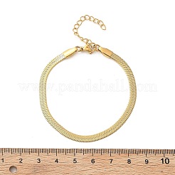 Pulsera de cadena de espiga de acero inoxidable 304 para hombres y mujeres&nbsp;BJEW-D450-01G-02