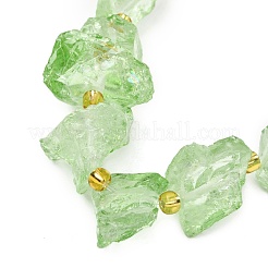Fili di perline di cristallo di quarzo naturale grezzo grezzo&nbsp;G-Z131-J01-02