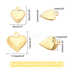 Pendentifs en acier inoxydable 304&nbsp;STAS-UN0018-62G