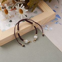 Fabricación de pulsera trenzada de hilo de nailon ajustable&nbsp;AJEW-JB00851-02