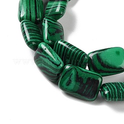Chapelets de perles en malachite synthétique&nbsp;G-K357-D11-01
