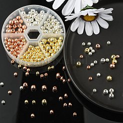 330 Stück 6 Stil 3 Farben galvanisieren nichtmagnetische synthetische Hämatit-Perlenstränge&nbsp;G-FS0001-07