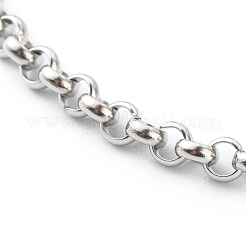 Anlaufgeschützte Rolo-Kettenarmbänder aus Edelstahl 304&nbsp;BJEW-JB06447-01