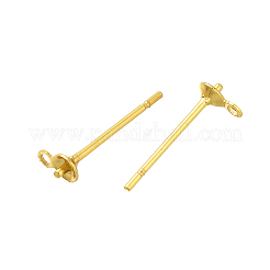 Ohrstecker-Beschläge aus Edelstahl 304&nbsp;STAS-P370-02B-G