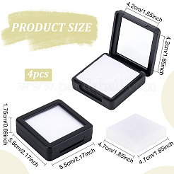 Quadratische Acryl-Displayboxen für lose Diamanten&nbsp;CON-WH0107-11A-01
