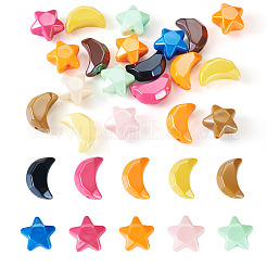 20pcs 2 Arten undurchsichtige Acrylperlen&nbsp;OACR-TA0002-98