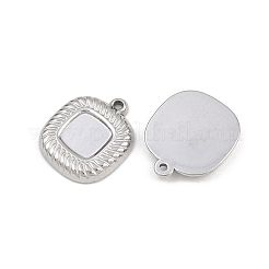 Cabochon pendenti in acciaio inossidabile 304&nbsp;STAS-L303-34P