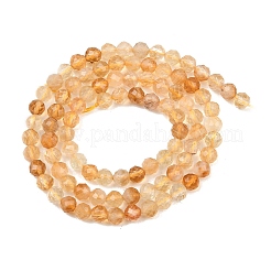 Hilos de cuentas de citrino natural (calentado)&nbsp;G-G155-B03-02A