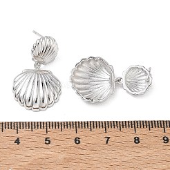 Boucles d'oreilles pendantes en laiton pour femmes&nbsp;EJEW-A167-02A-P