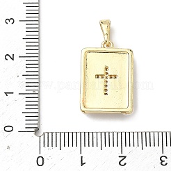 Colgante micropavé cubic zirconia de latón&nbsp;LS-KK-H255-07G-04