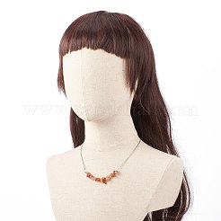 Set di gioielli con perline in agata rossa naturale&nbsp;SJEW-JS01231-04