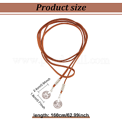 3 Stück 3 Farben Wollkordel Lasso-Halsketten-Set&nbsp;NJEW-AN0001-27