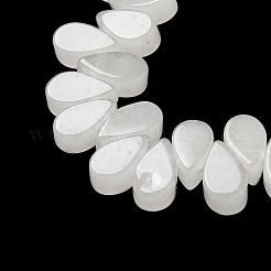 Natürliche weiße Jade perlen Stränge&nbsp;G-B064-B28