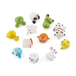 24 pieza de 12 hebras de cuentas de lampwork hechas a mano con bultos&nbsp;LAMP-KS0001-03