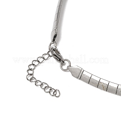 Collares de cadena de serpiente plana de acero inoxidable 304 de 6 mm&nbsp;MAK-Z004-05P