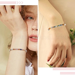 210 Stück 7 Stile natürliche Blumen-Amazonit & Rosenquarz & gelber Aventurin & blauer Aventurin (gefärbt und erhitzt) & Labradorit & roter Aventurin & Lepidolith-Perlen&nbsp;G-YW0002-66