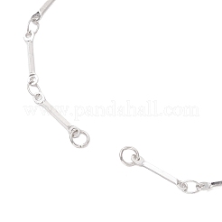 Fabrication de bracelets coulissants à maillons plats en acier inoxydable 304&nbsp;AJEW-JB01347-02