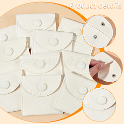 Quadratische Schmuckverpackungsbeutel aus Samt&nbsp;ABAG-WH0035-055A-03
