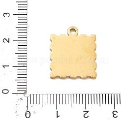 Ciondoli in acciaio inox smaltato 304&nbsp;STAS-R169-03A-G