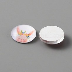 Glascabochons zum Thema Ostern&nbsp;FIND-WH0117-76