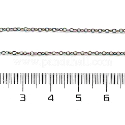 Collar de cadena de cable de acero inoxidable 304 con revestimiento iónico (IP) para hombres y mujeres&nbsp;STAS-G299-04M
