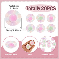 Ornements miniatures en résine sur plaque&nbsp;DOLL-TAC0001-003B