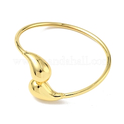 Bracelets à manchette ouverte en laiton plaqué en rack&nbsp;BJEW-Q347-01G-1