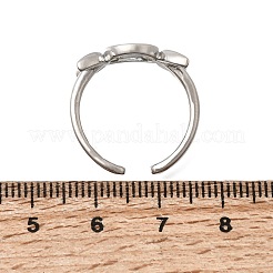 Offene Manschettenringe aus Messing für Damen&nbsp;RJEW-K322-01P
