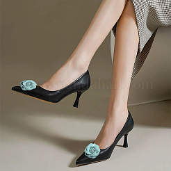 Blumen-Kunstleder-Schuhdekoration&nbsp;AJEW-WH20020-341E