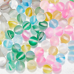 150 Stück synthetische Mondsteinperlen in 6 Farben&nbsp;G-PA0001-02