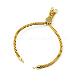 Bracelets coulissants en corde milan torsadée à moitié finis&nbsp;FIND-G032-01G-05