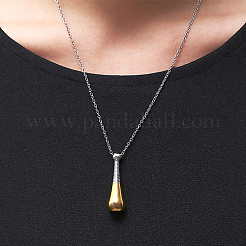 Collar con colgante de botella de acero inoxidable 304&nbsp;IJ8308