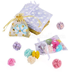30 sachet à bijoux en organza à pois&nbsp;ABAG-TADJ0001-06A