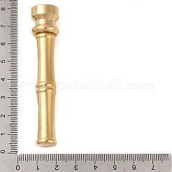Tête de cachet de cire en laiton doré avec poignée en forme de bâton de bambou&nbsp;STAM-K001-05G-K