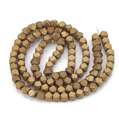 Electroplate non magnetici ematite sintetico fili di perline&nbsp;G-N0318-19-B