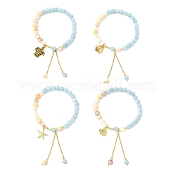 Braccialetti con ciondoli in acciaio inossidabile/lega 304&nbsp;BJEW-JB13982
