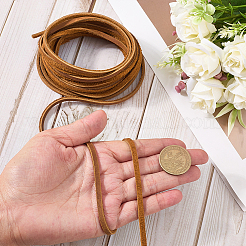 Cordons plats en cuir de vachette de 5 m&nbsp;WL-GF0001-27B-01