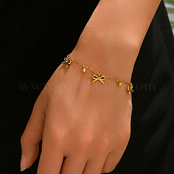 Bettelarmband aus 304 Edelstahl für Damen&nbsp;KN8980