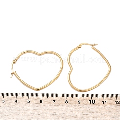 Boucles d'oreilles créoles en acier inoxydable 201&nbsp;EJEW-A052-12A